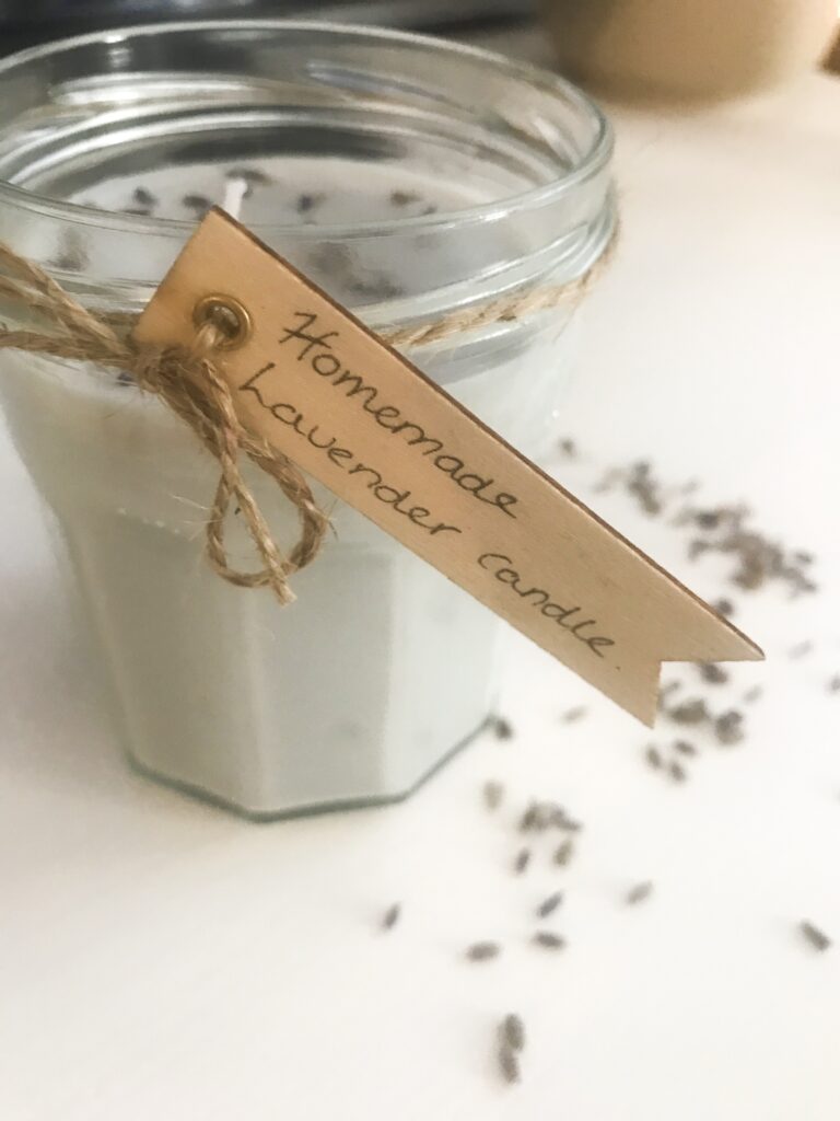 Homemade Lavender Candle